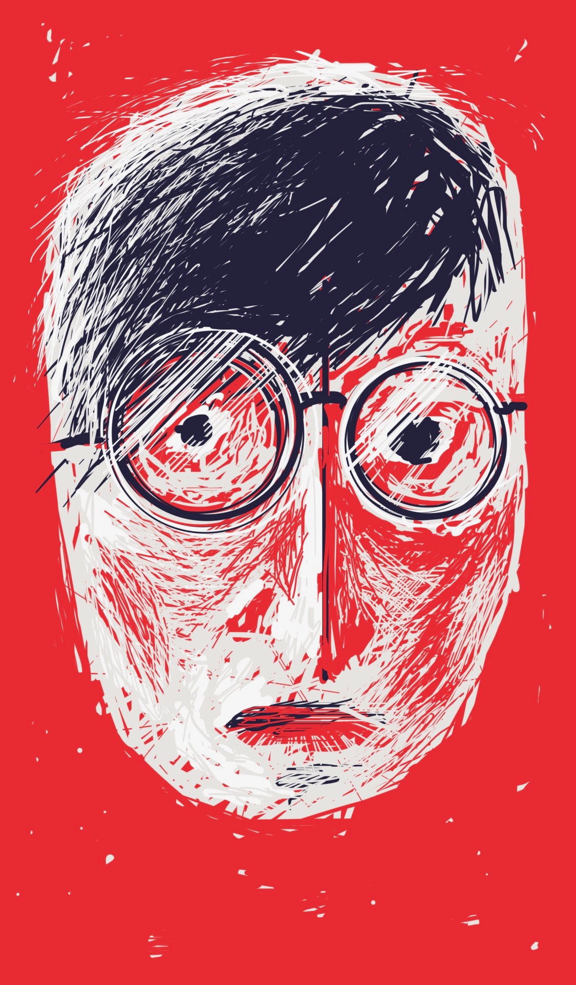 A face with glasses