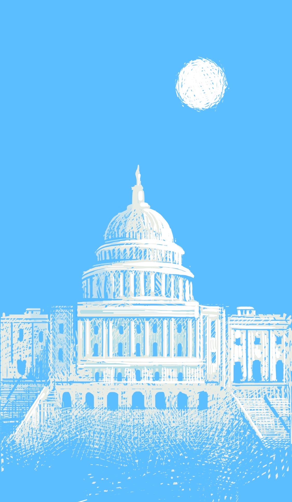 A sketch of the US Capitol building